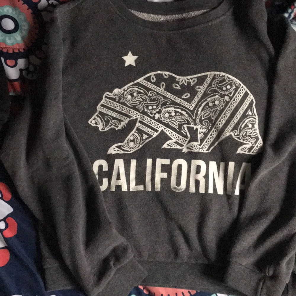 2 gray long sleeves (xs)